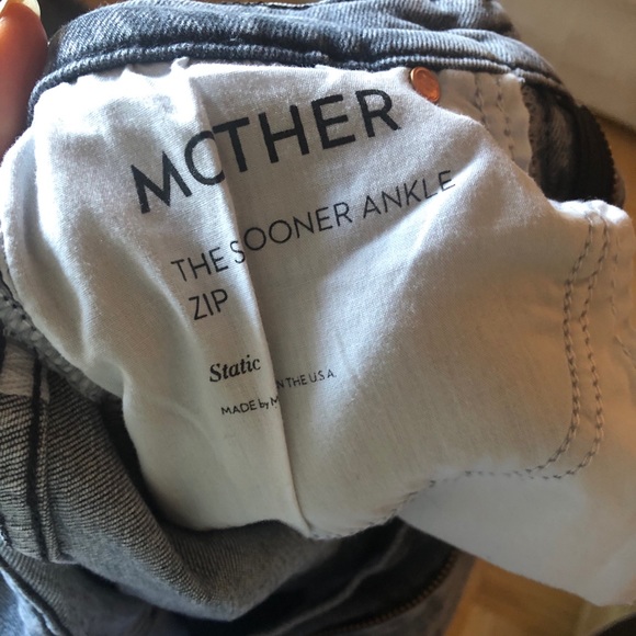 Mother the swooner ankle zip in static - Picture 2 of 5